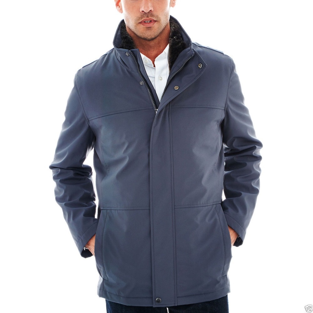 CLAIBORNE Car Coat With Vest (Charcoal) - Picture 1 of 1